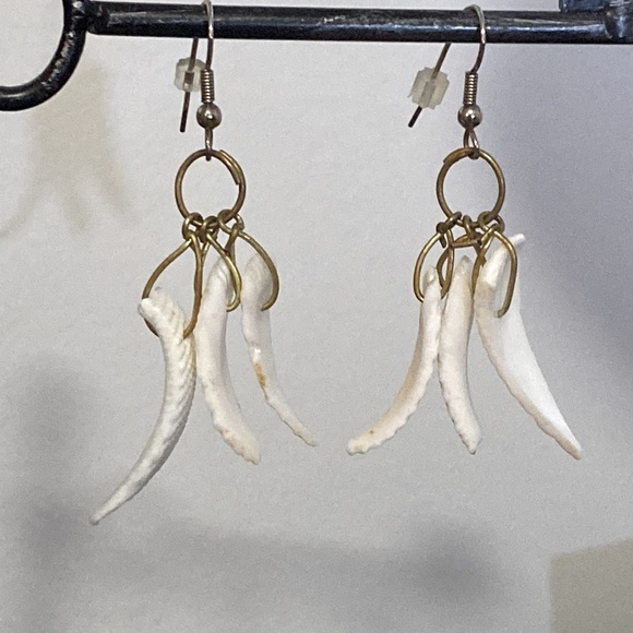 Hand Crafted Seashell Bohemian Drop Earrings Summer Beach Vacation Vintage - Picture 2 of 12